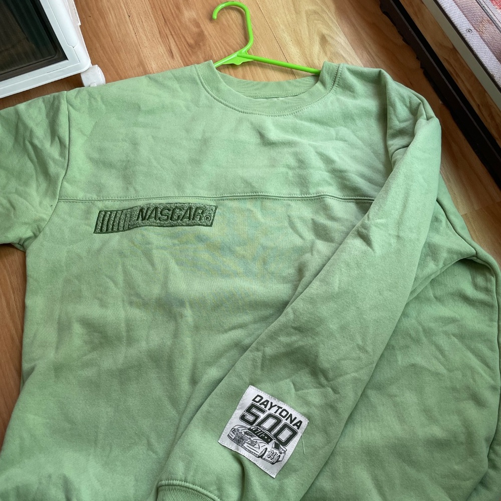 Nascar Green Crewneck Sized Large